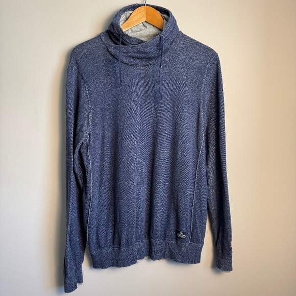 Buffalo David Bitton Women's Criss-Cross Mock Hoodie Sweatshirt Purple Large - Picture 1 of 16